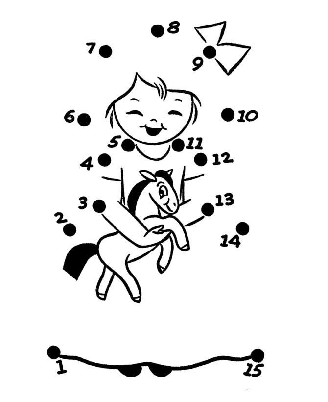 kid laughing printable dot to dot – connect the dots 1-15 numbers